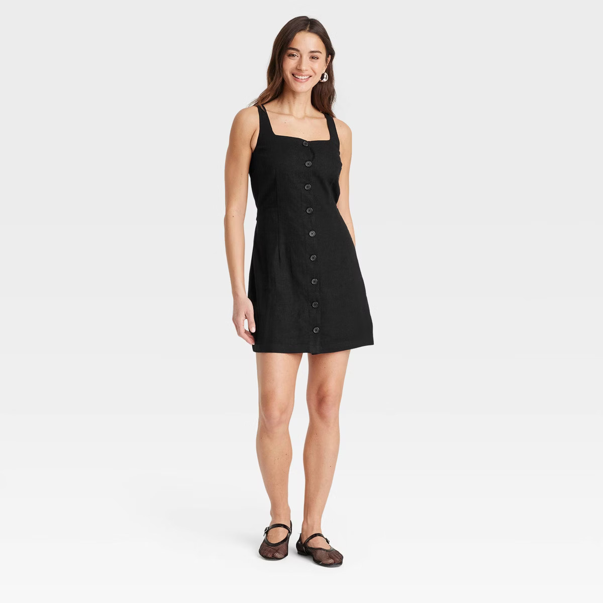 Women's Linen Mini Vest Dress - A New Day™ | Target