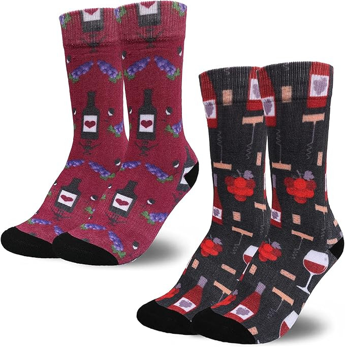 Mens Funny Socks Dress Athletic Novelty Crew Socks | Amazon (US)