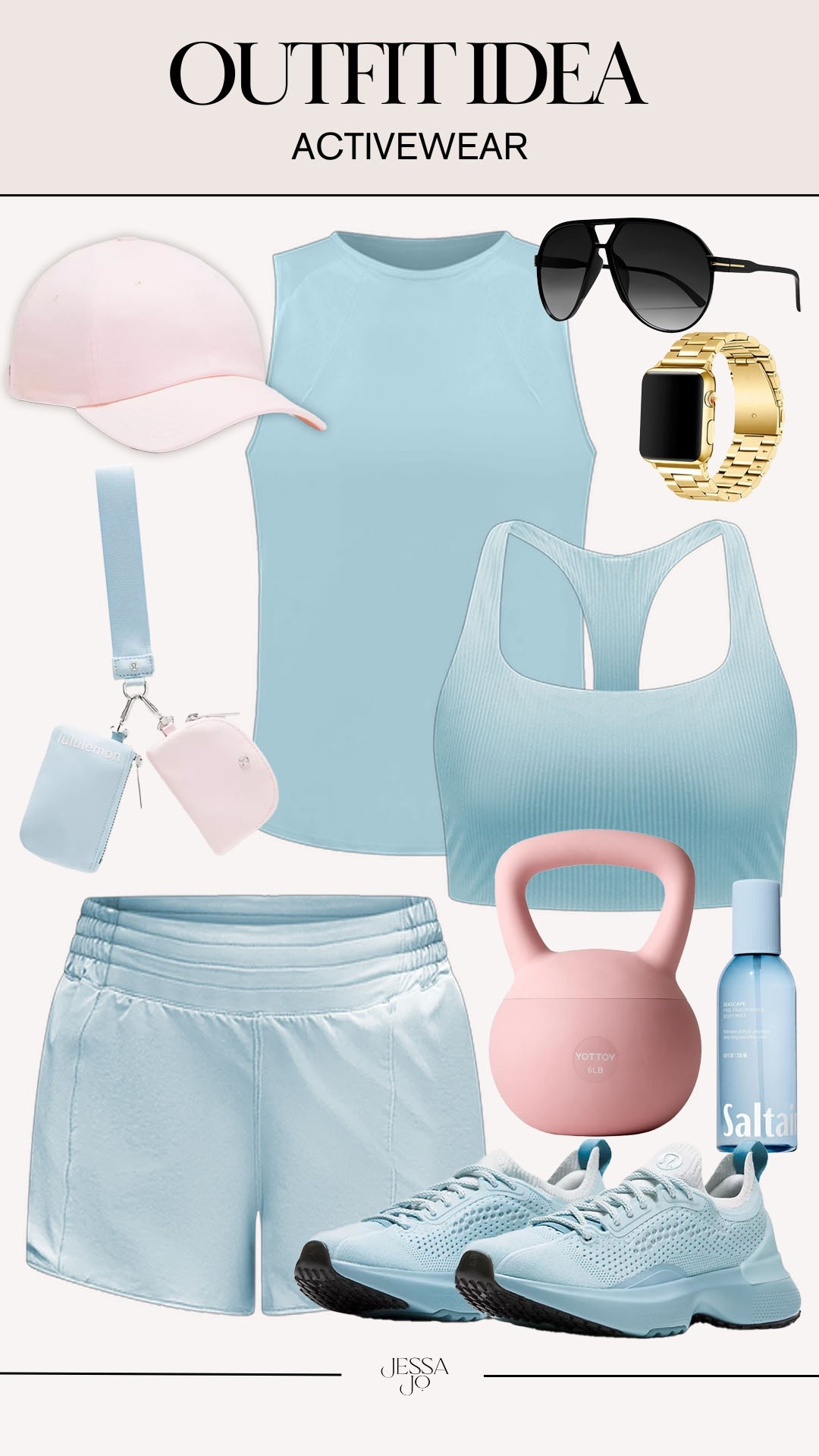 Colorful summer active outfit. Lululemon new arrivals. Blue pink active look. Summer active OOTD.

#LTKootd #LTKSeasonal #LTKActive