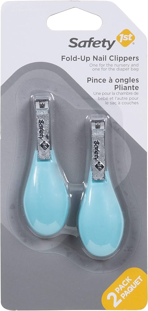 Safety 1st Fold-Up Nail Clipper, 2-Count - Colors May Vary | Amazon (US)