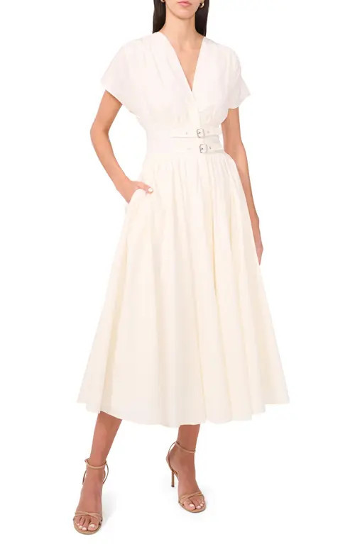 Parker The Noa Fit and Flare Dress in Tofu at Nordstrom, Size Xx-Large | Nordstrom