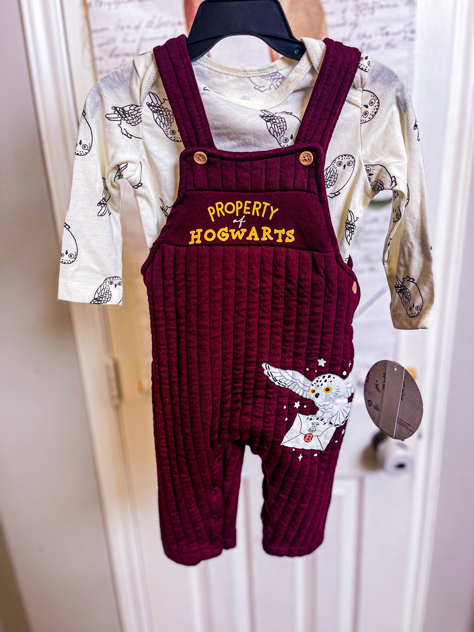 Look how stinkin cute this #harrypotter baby outfit is! Found it at Walmart! Love it so much! #baby #babyclothes #babyboyoutfit 

#LTKSeasonal #LTKKids #LTKBaby