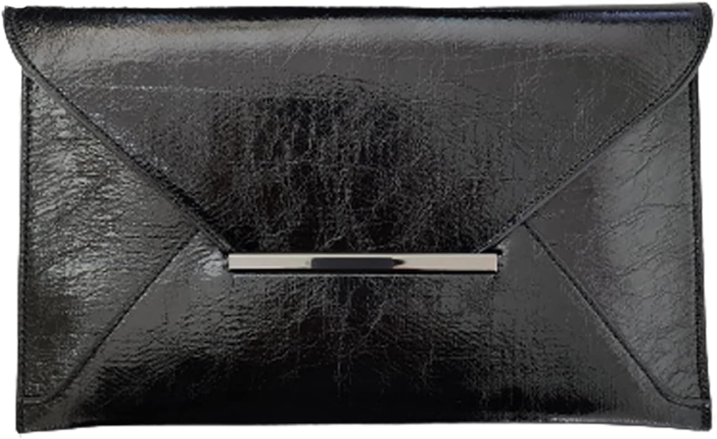 JNB Crushed Metallic Envelope Clutch | Amazon (US)