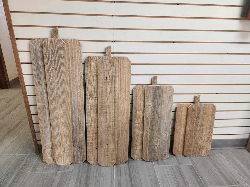 Rustic Blank Pumpkin Signs for Fall Porch Decor, Perfect for Painting or as Is, Custom Fall Decor... | Etsy (US)