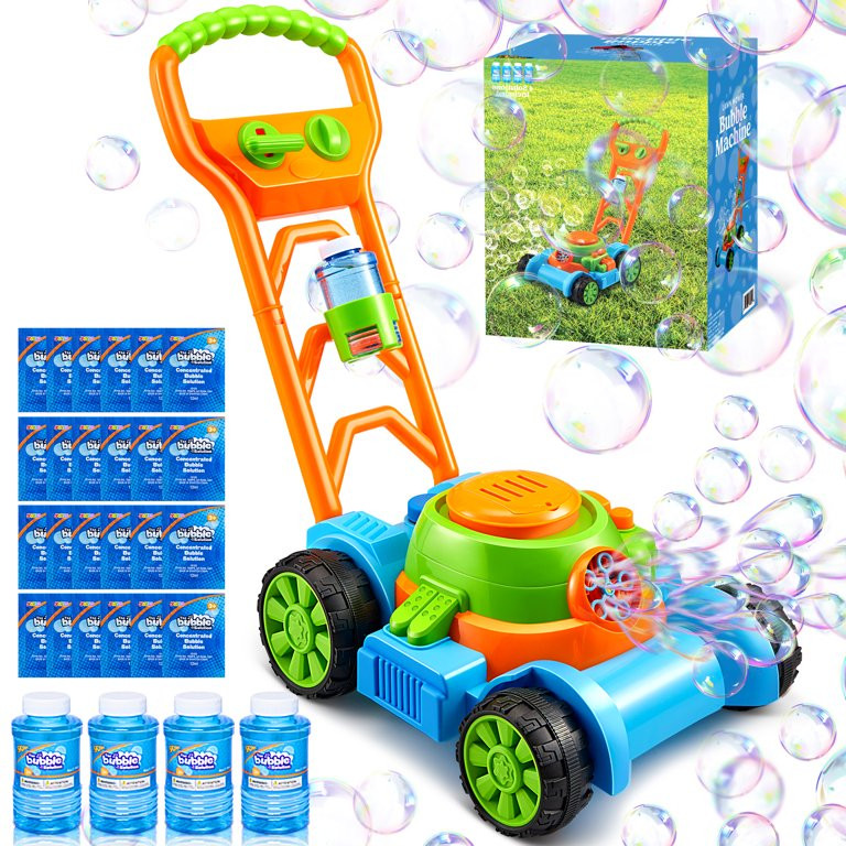 Syncfun Bubble Lawn Mower, Bubble Machine Summer Outdoor Games Toys for Kids Toddler 1 2 3 4 Year... | Walmart (US)