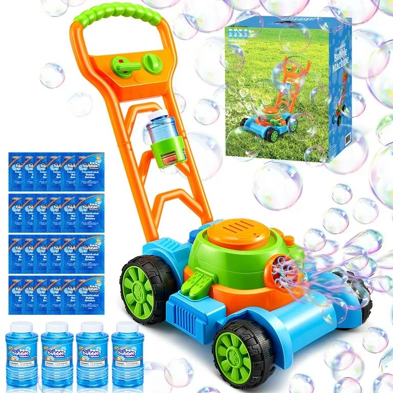 Syncfun Bubble Lawn Mower, Bubble Machine Summer Outdoor Games Toys for Kids Toddler 1 2 3 4 Year... | Walmart (US)