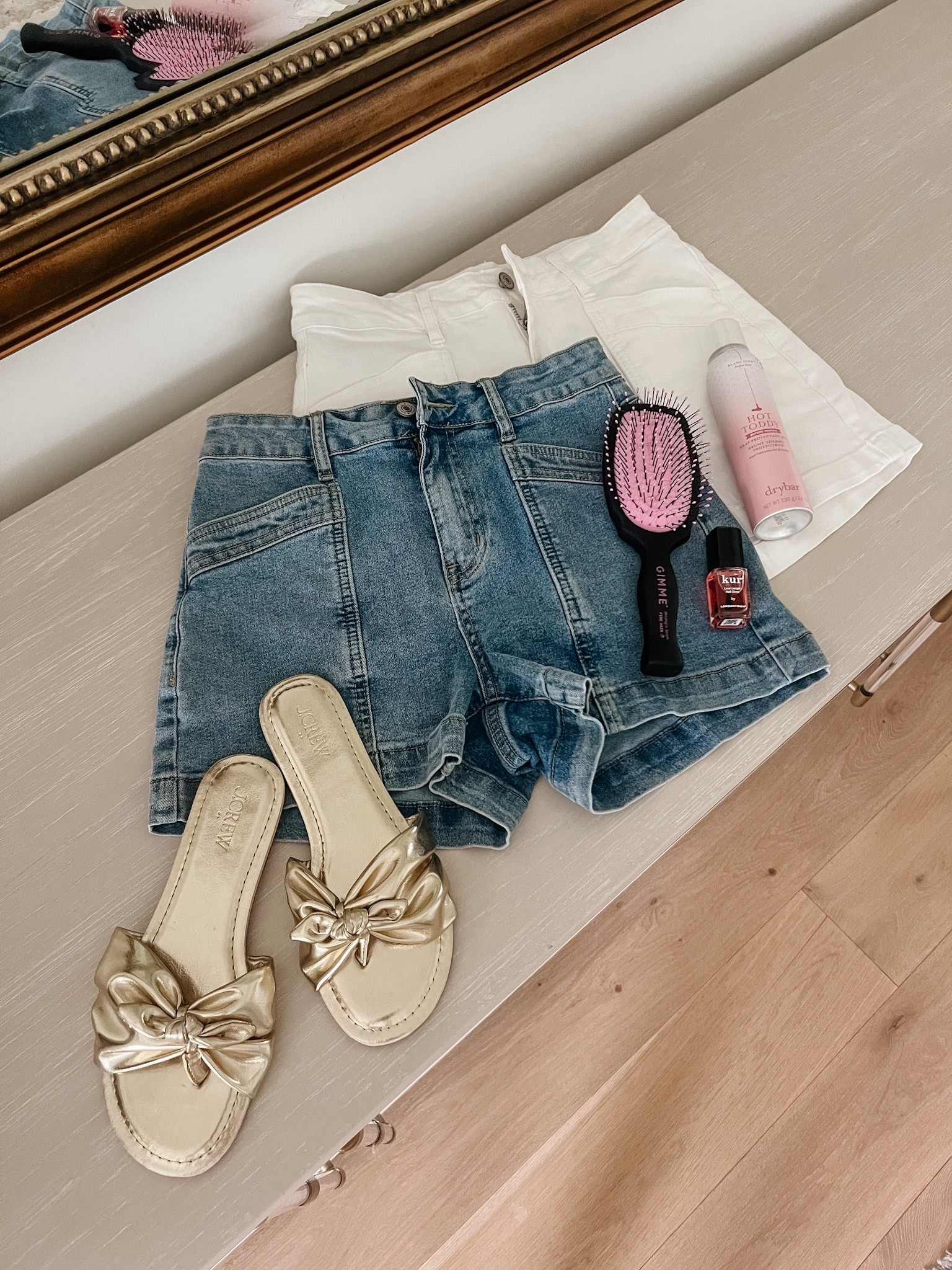 Tuesday Goodies 🤍 

jean shorts • sandals • hair faves • beauty • nail gloss 

#LTKOver40 #LTKBeauty #LTKgrwm