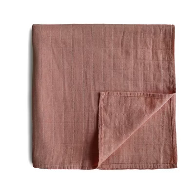 Mushie Muslin Swaddle Blanket Organic Cotton - Cedar | Target