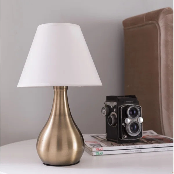 Andreasen 13" Brushed Gold Table Lamp | Wayfair North America