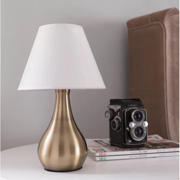 Andreasen 13" Brushed Gold Table Lamp | Wayfair North America
