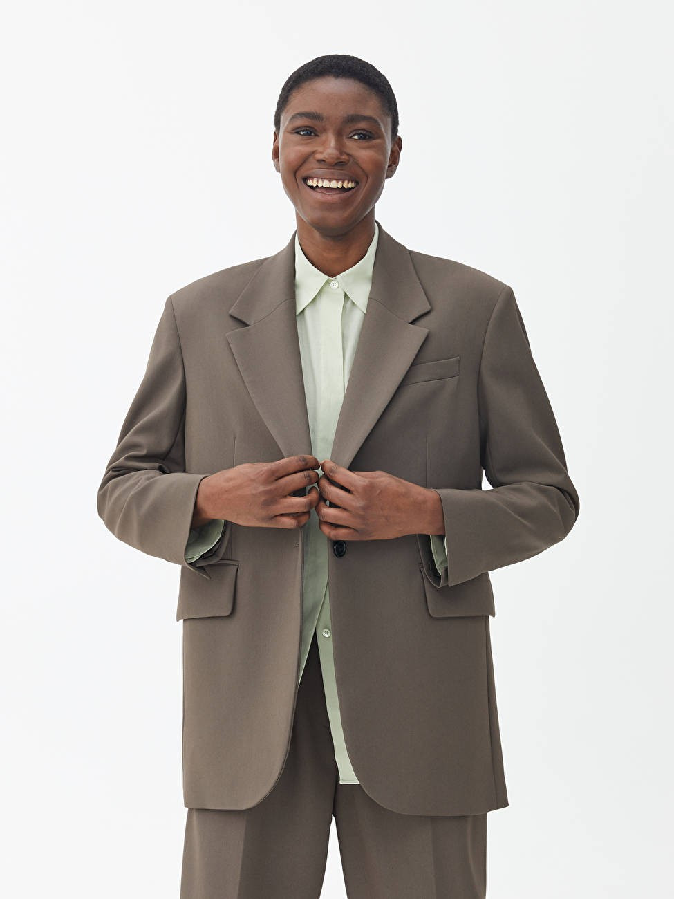 Oversized Twill Blazer | ARKET (US&UK)