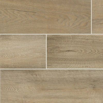 STAINMASTER Ferndale Oak 6-in x 24-in Matte Porcelain Wood Look Floor and Wall Tile | Lowe's
