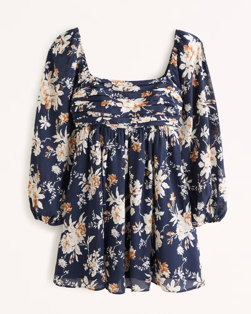 Emerson Balloon Sleeve Mini Dress | Abercrombie & Fitch (US)