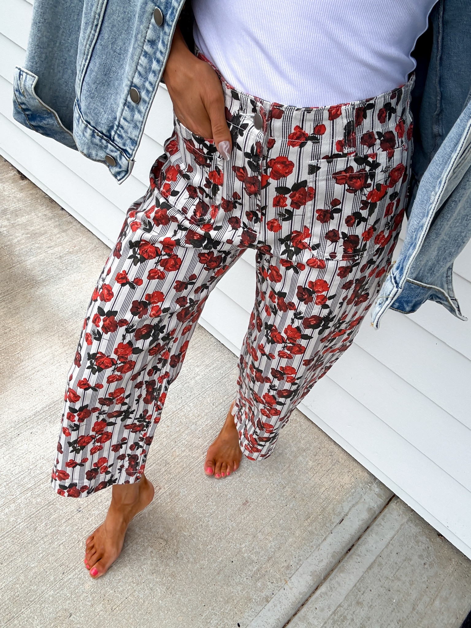 Wearing a xsmall tank and my true to size in jeans (size 2). I sized up in jean jacket to a size medium

#LTKgrwm #LTKmomlife #LTKActive