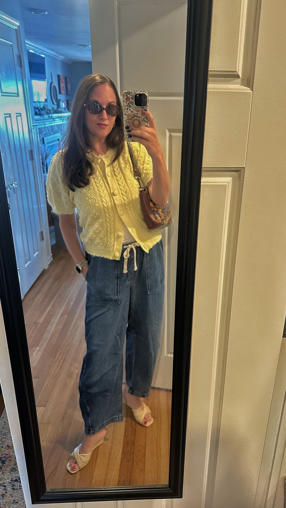 Happy Friday! Why are short weeks always such CHAOS? Headed out for sushi 🍣 with the hubs and wearing this #butteryellow sweater top, Gap barrel jeans and my new #Target #wedges!

#LTKdayinmylife #LTKOver40 #LTKootd
