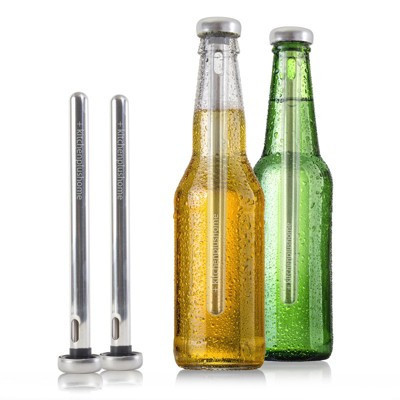 Kitchen + Home Stainless Steel Beer Bottle Chill Sticks - 2 Pack | Target