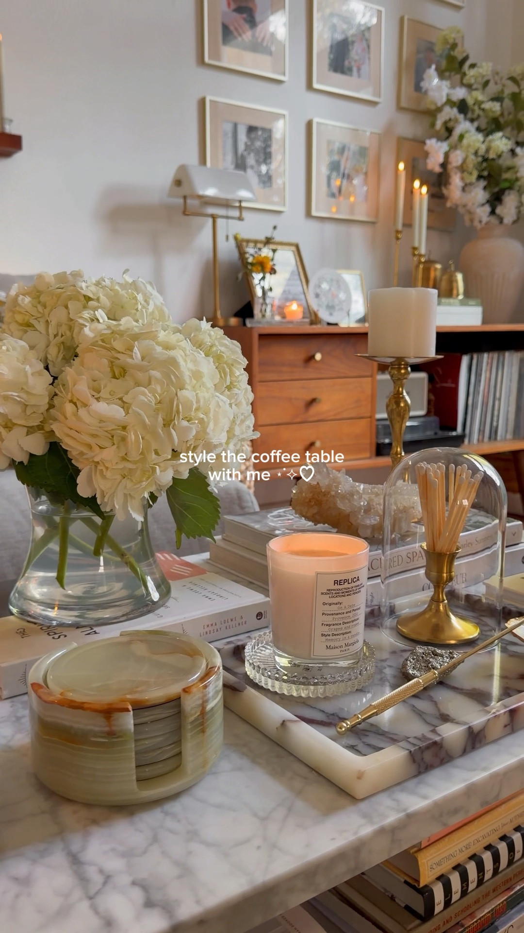 style the coffee table with me 🤍✨ yes i have a thing for natural stone & crystals 🤭
.
Coffee table styling, coffee table decor, home inspo, living room inspo

#LTKHome #LTKdayinmylife