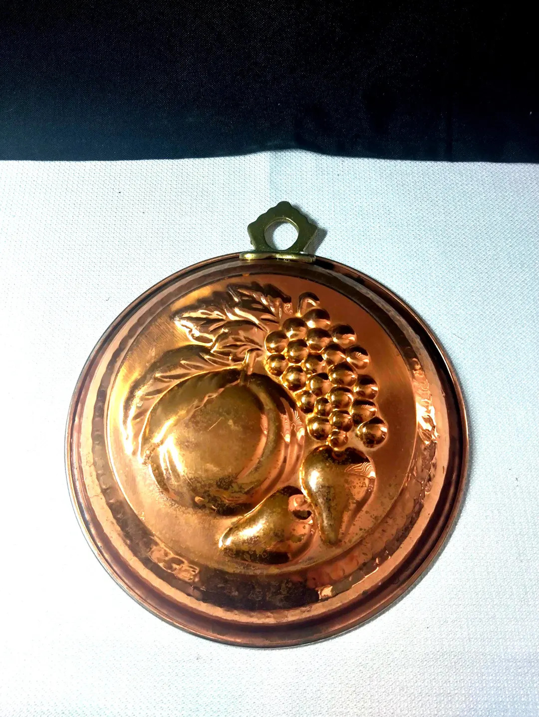 Vintage Copper Fruit Mold: Hammered MCM Kitchen Decor - Etsy | Etsy (US)