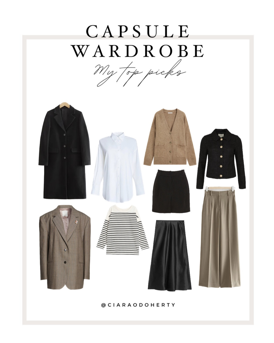 My 9 piece capsule wardrobe for workwear & everyday wear 🖤

Keywords: capsule wardrobe, outfit basics, how to build a capsule wardrobe, wardrobe essentials, 

#LTKworkwear #LTKstyletip #LTKfit