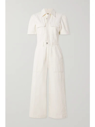 Citizens of Humanity - Miki Organic Denim Jumpsuit - White | NET-A-PORTER (US)