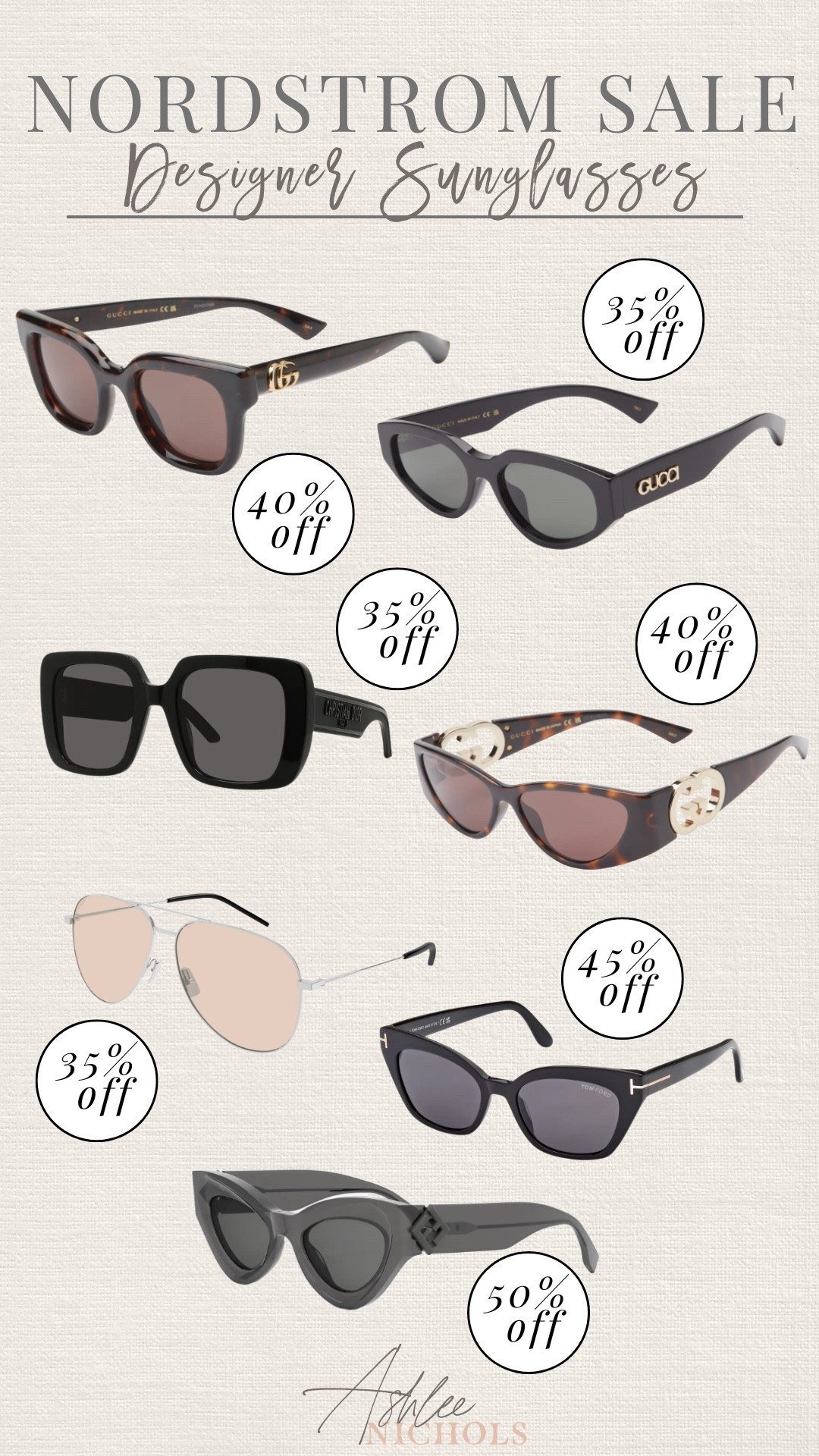 Designer sunglasses on sale at Nordstrom!

Designer sale, Gucci sunglasses, cat eye sunglasses 

#LTKSaleAlert #LTKSeasonal