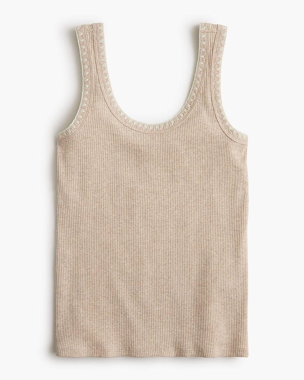 Blanket-stitch tank top | J.Crew Factory