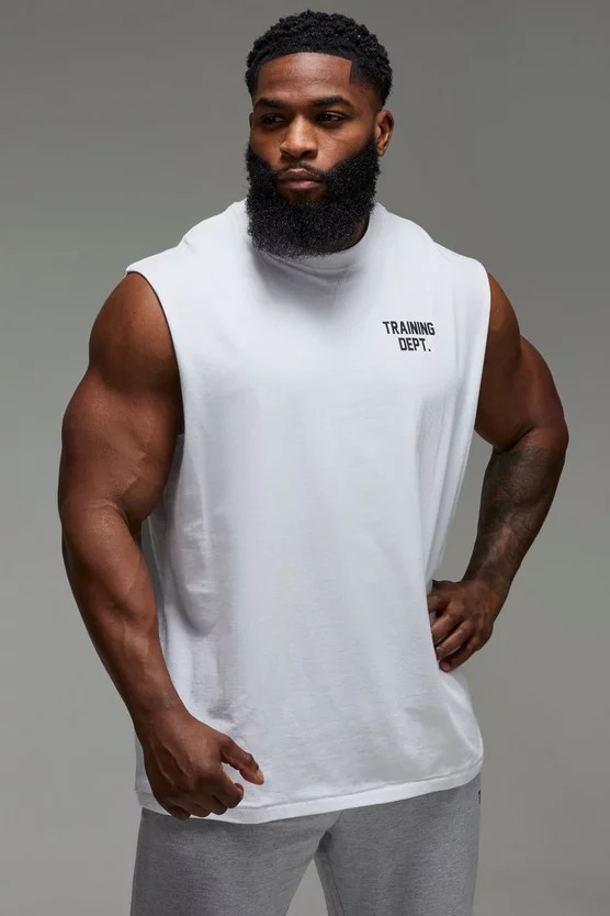 Man Active Training Dept Oversized Tank | boohooMAN (DE, IE & UK)