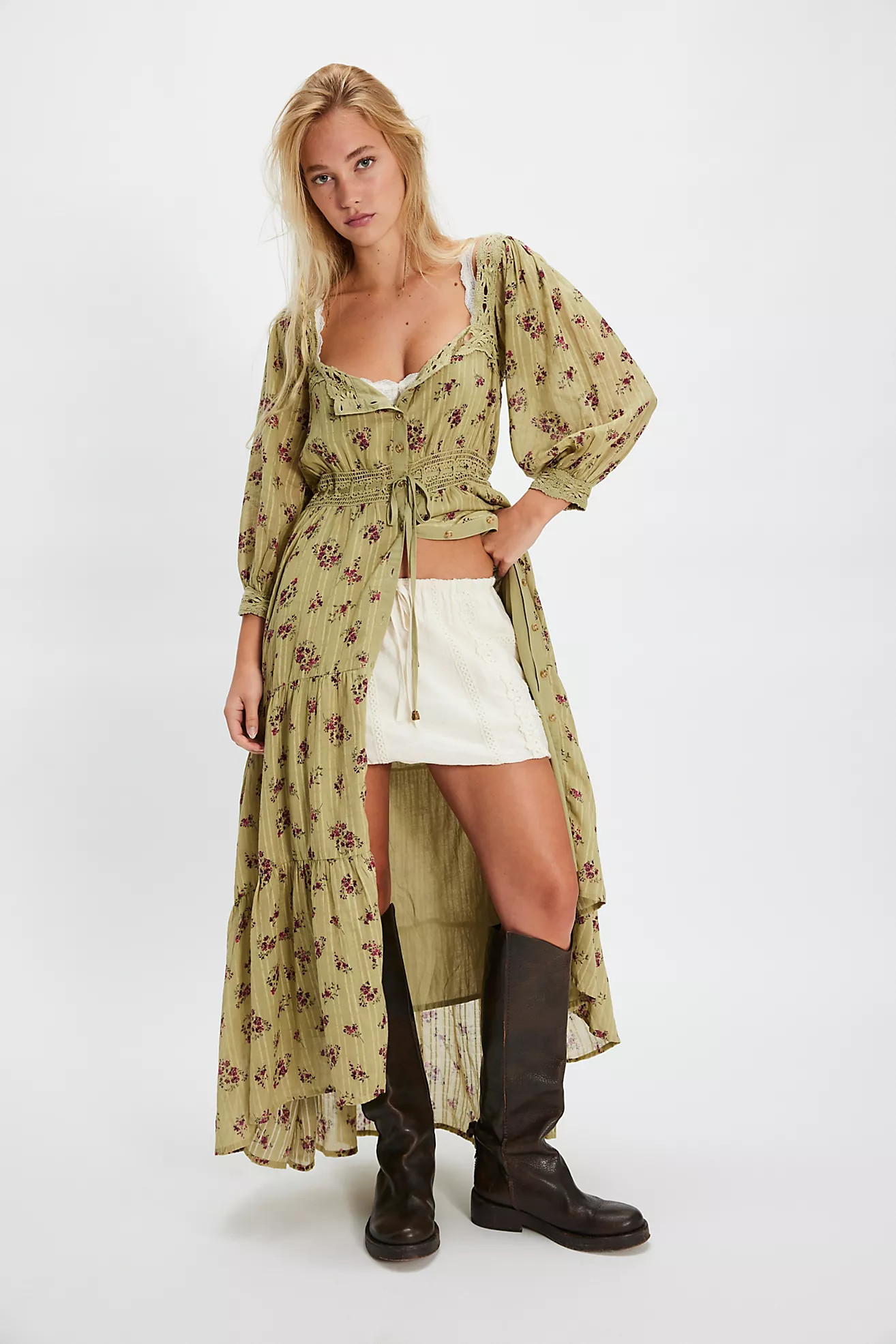 Morning Meadows Long-Sleeve Maxi Dress | Free People (Global - UK&FR Excluded)