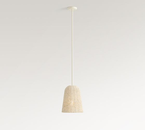 Montauk Wood Bead Bell Pendant (11") | Pottery Barn (US)