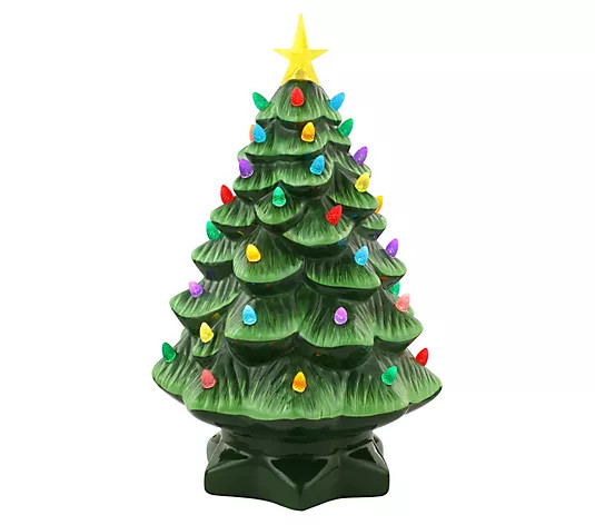 Mr. Christmas 14" Nostalgic Christmas Tree - QVC.com | QVC