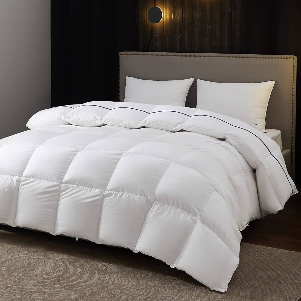 Bedsure Goose Down Comforter King Size - Feather Down Comforter King for All Seasons, Fluffy King... | Amazon (US)