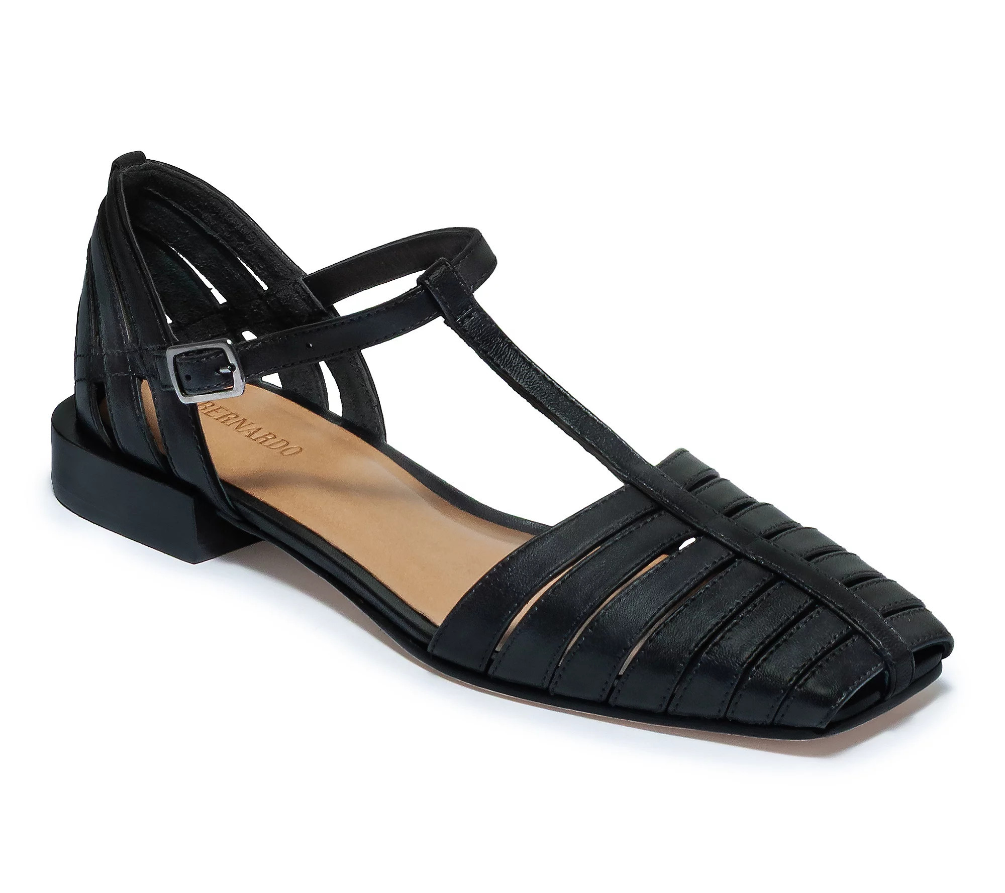 Bernardo Leather Fisherman Sandal - Brighton | QVC