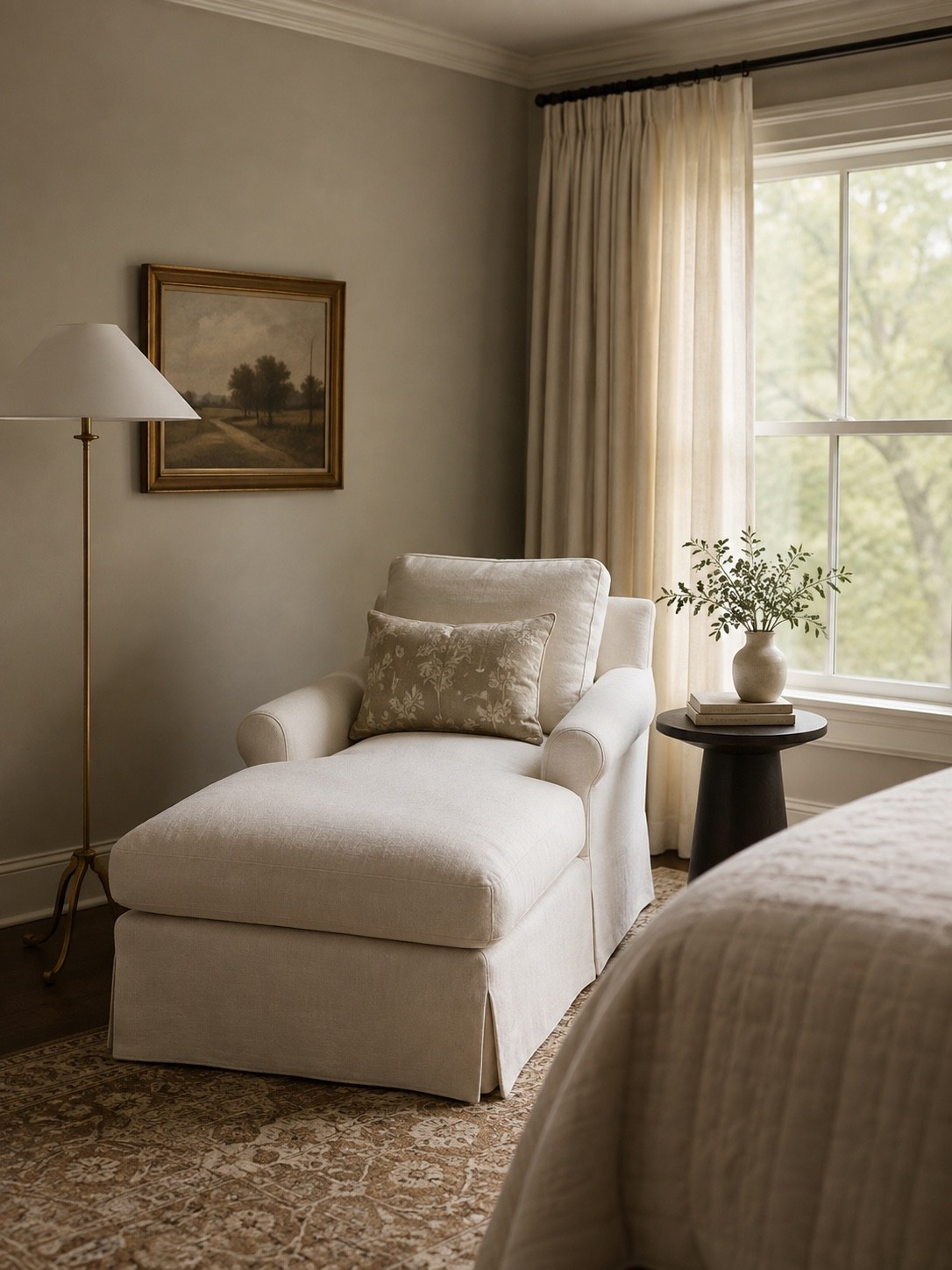 Beautiful slipcovered linen chaise for less!

#LTKHome #LTKSaleAlert