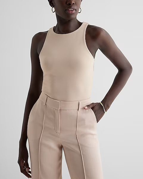 Body Contour High Compression High Neck Cropped Tank | Express