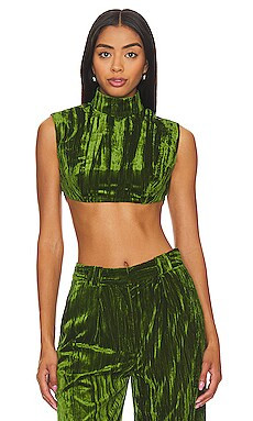 Crinkled Velvet Backless Crop Top
                    
                    NBD | Revolve Clothing (Global)