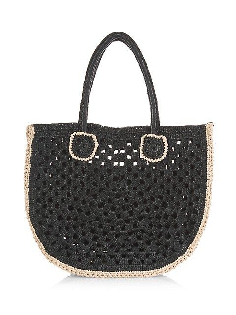 Jenna Synthetic Raffia Handbag | Saks Fifth Avenue