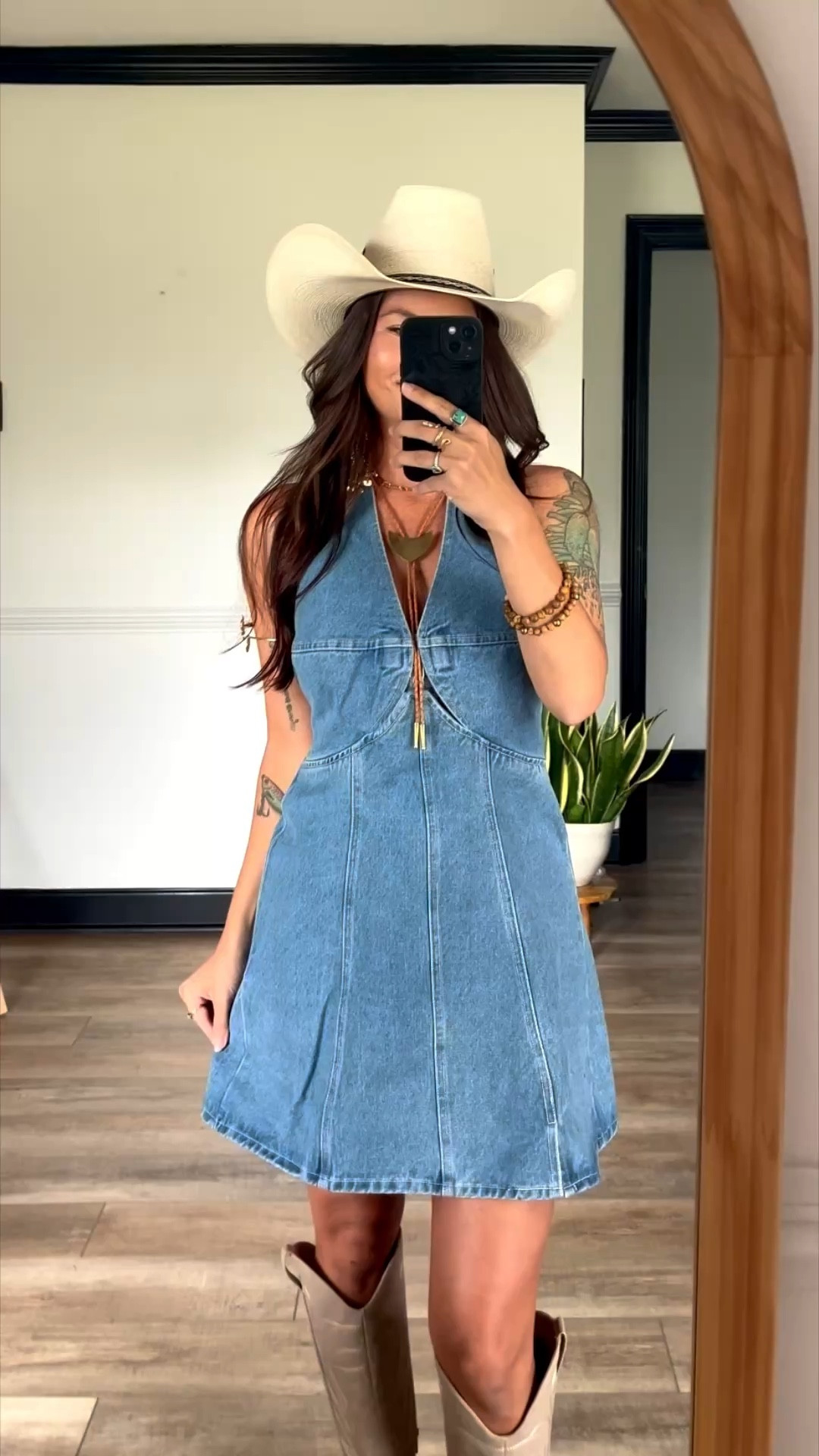 My mini dress is now 40% off with code LORILYNN40 🩵 added a lace halter bralette underneath dress for more support! 
Wearing size xs 

#LTKootd #LTKFestival #LTKgrwm