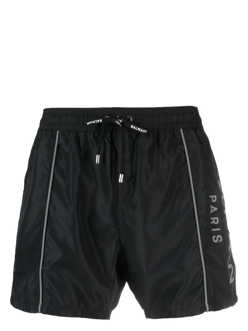 Balmain logo-print swim shorts - Black | Farfetch Global