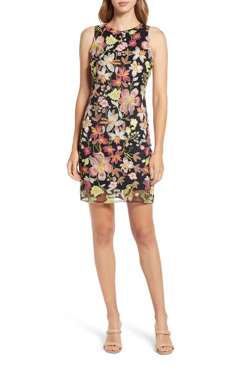 Embroidered Sheath Dress | Nordstrom
