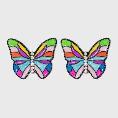 SUGARFIX by BaubleBar Colorful Butterfly Stud Earrings | Target
