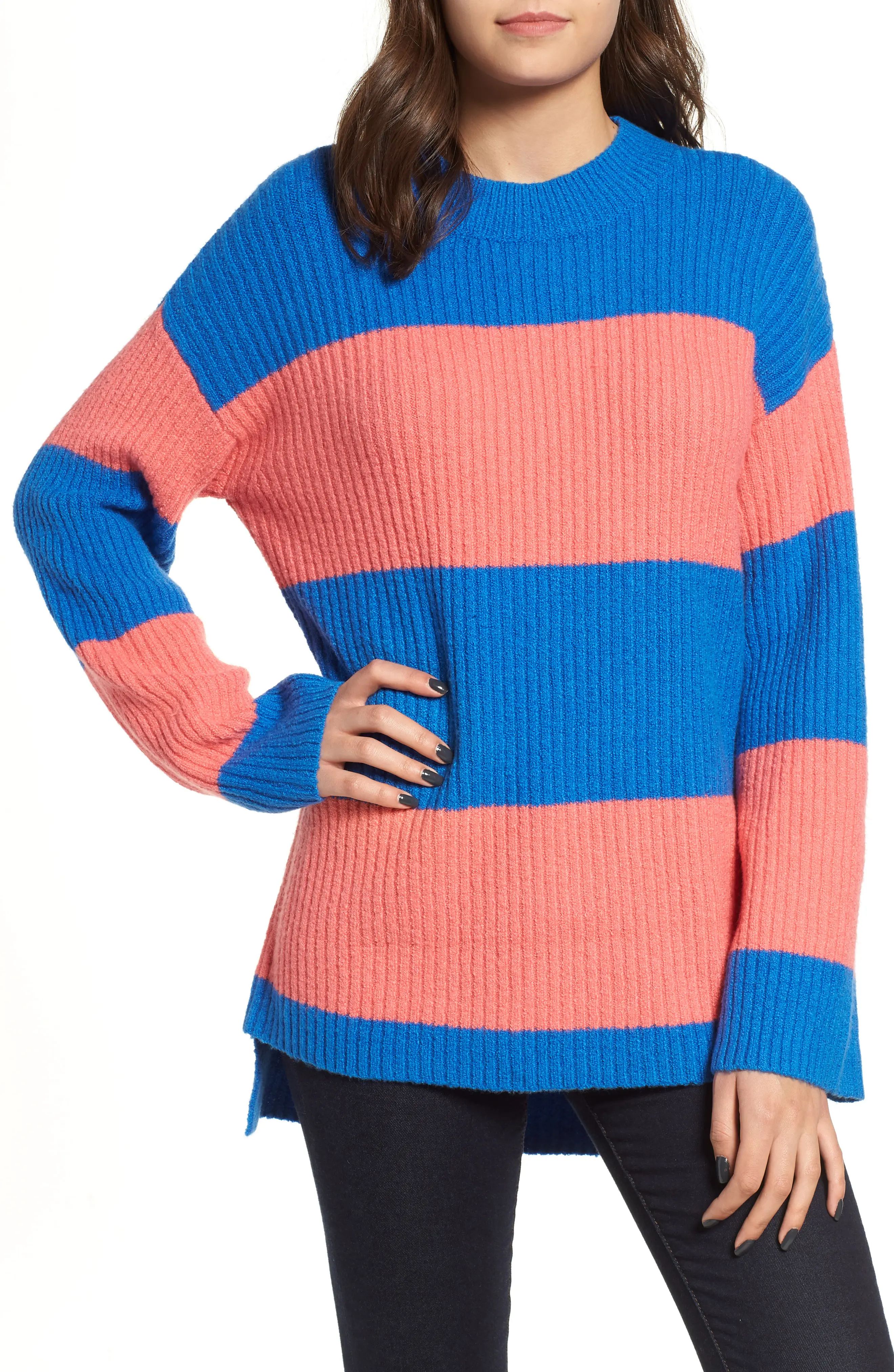 BP. Rugby Stripe Sweater (Regular & Plus Size) | Nordstrom