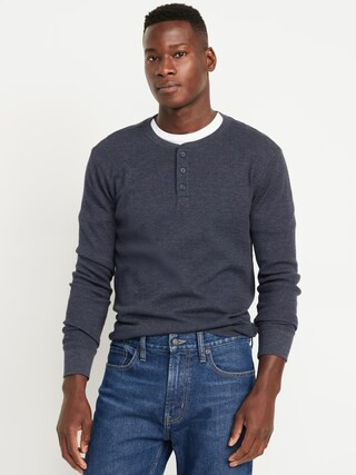 Waffle Henley T-Shirt | Old Navy (US)
