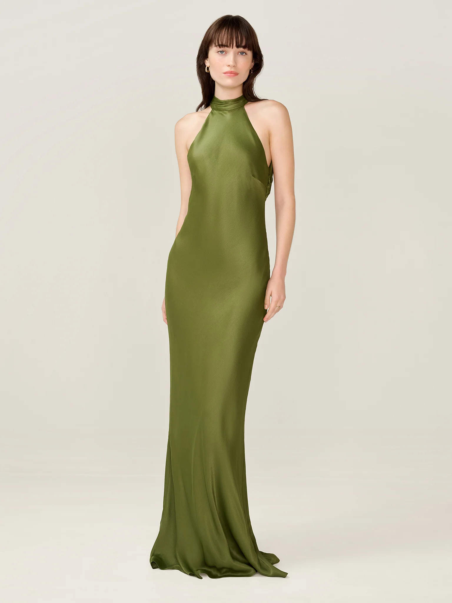 Milos Dress in Pear Green | OMNES | Ethical & Affordable Clothing | Shop Women's Dresses | OMNES UK