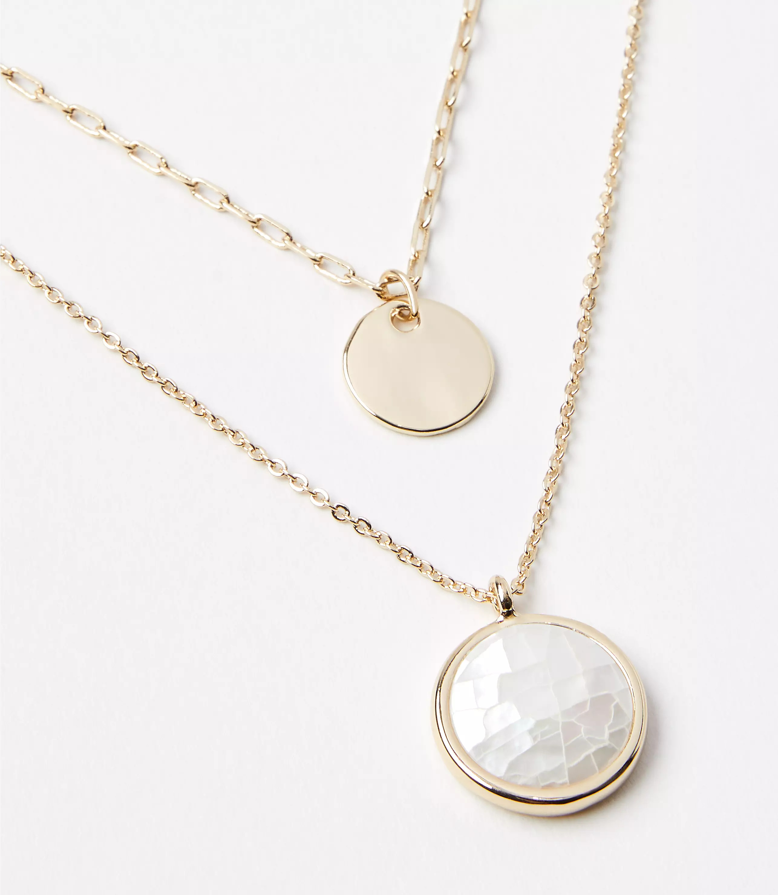 Mother Of Pearl Layered Necklace | LOFT