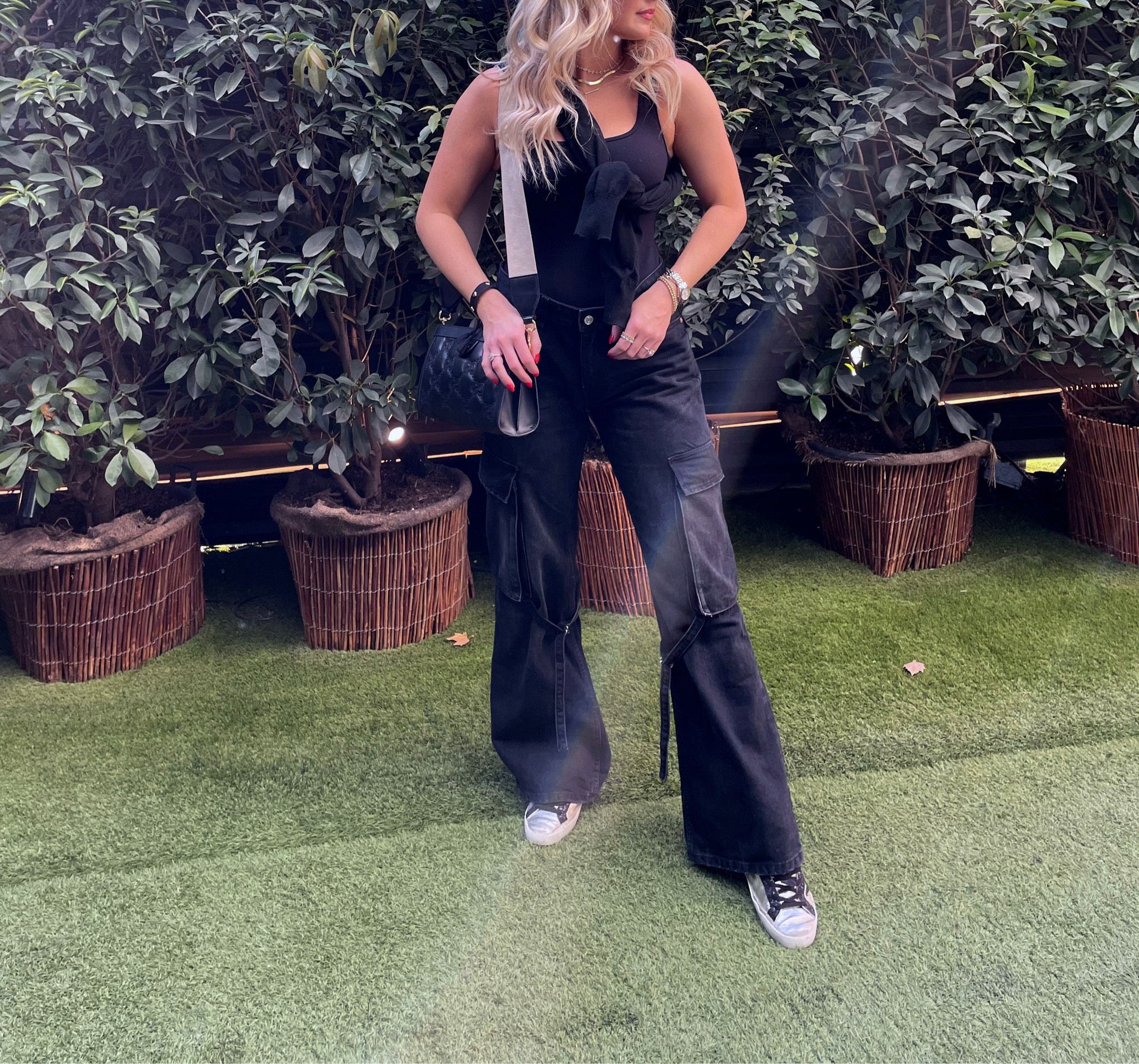 Bodysuit - small 
Sweater - small 
Jeans - zara

Europe outfit. All black outfit 

#LTKfindsunder50 #LTKeurope #LTKtravel