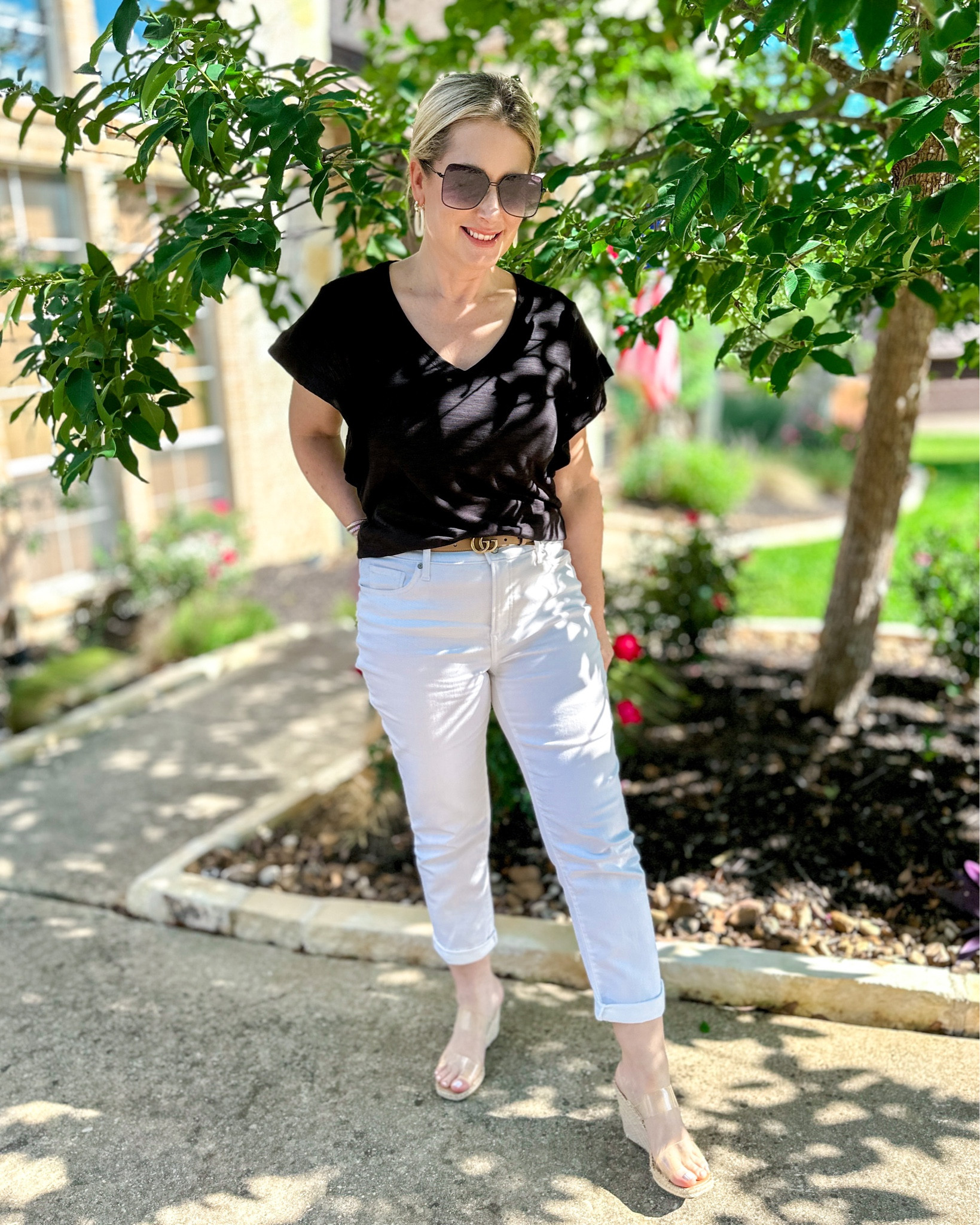 No-Stain White Girlfriend Crops curated on LTK