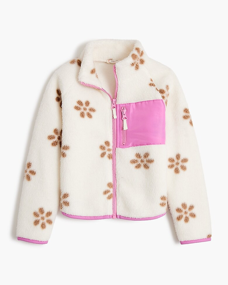 Girls' sherpa full-zip | J.Crew Factory