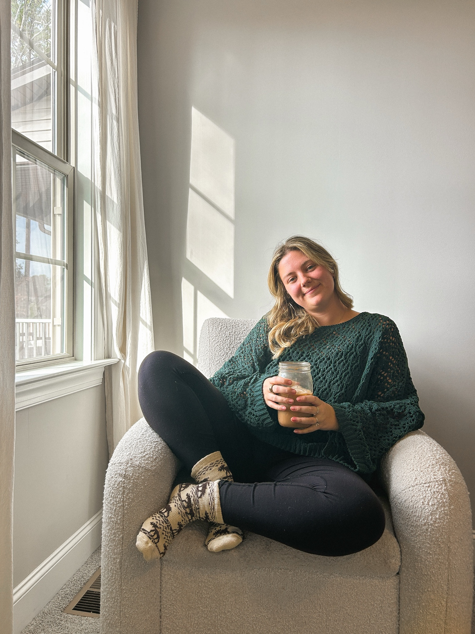 A fuzzy sweater and some thick cozy socks! I’m ready to snuggle up for this colder weather 🧸🧦 cozy clothes, mom outfits, leggings, Amazon finds, Amazon fashion, green sweater

#LTKSeasonal