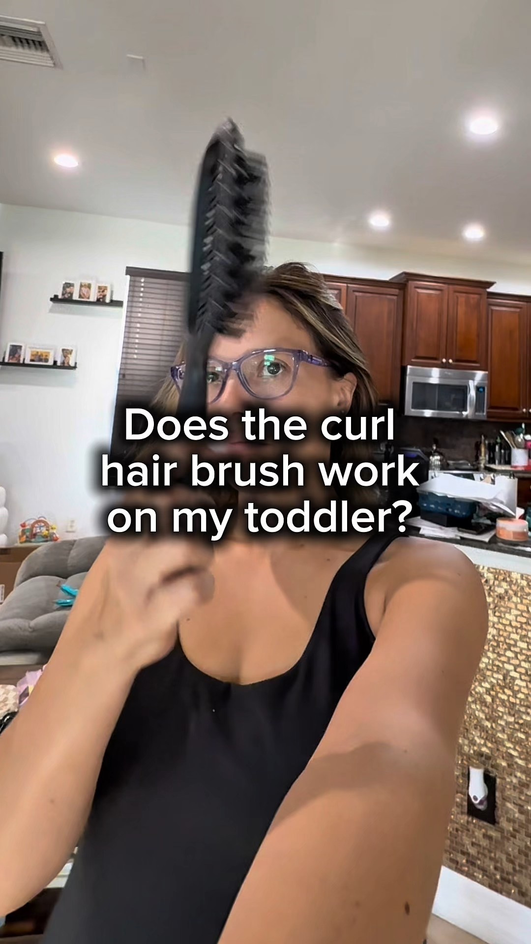 I had zero faith in it, but it actually did work wonders and once the hair dried, I could see the difference. 

The brush separates the curls perfectly to create the most beautiful curls. 

#momlife #toddler #toddlerhair #parenting #momhack 

#LTKKids #LTKBaby #LTKFamily
