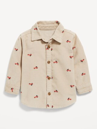 Long-Sleeve Printed Corduroy Shirt for Baby | Old Navy (CA)